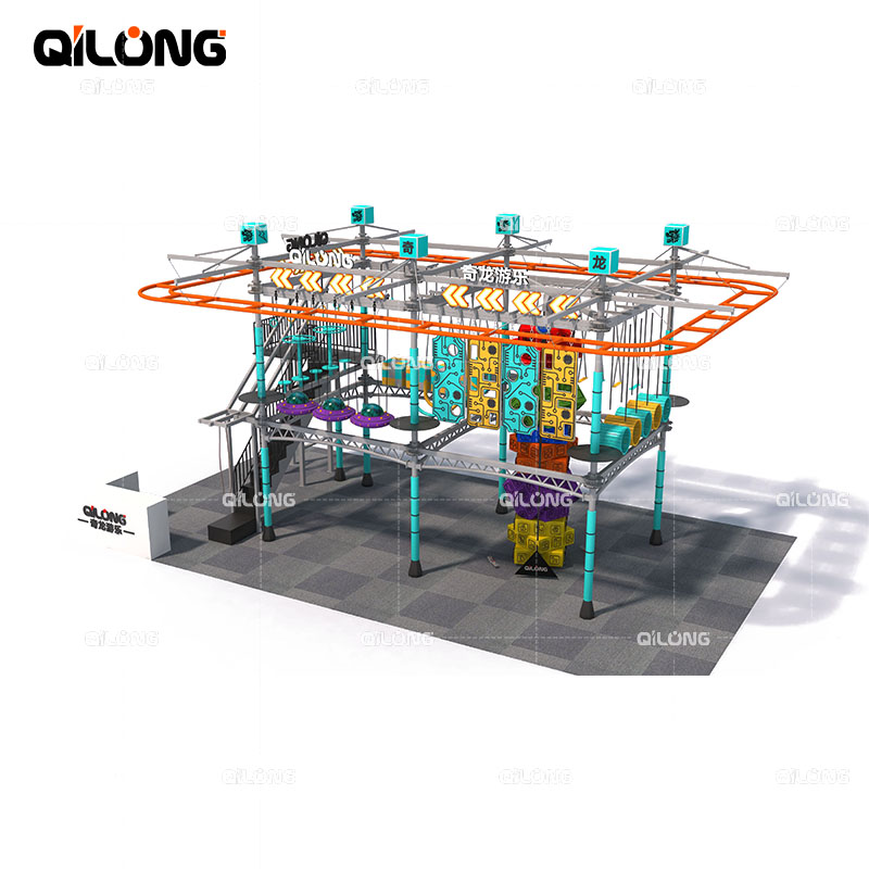 Custom Indoor High Ropes Course Playground Equipment