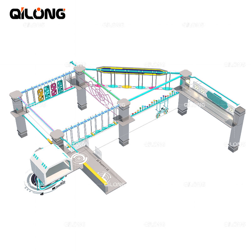 Indoor Rope Course Playground Custom High Quality Indoor Ropes Course Playground Equipment For Kids