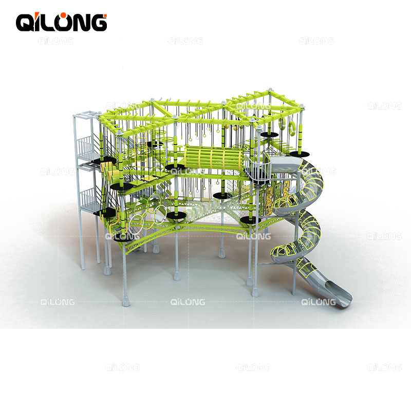 Indoor Rope Course Playground High Quality Customized Children Indoor High Ropes Course Playground Equipment