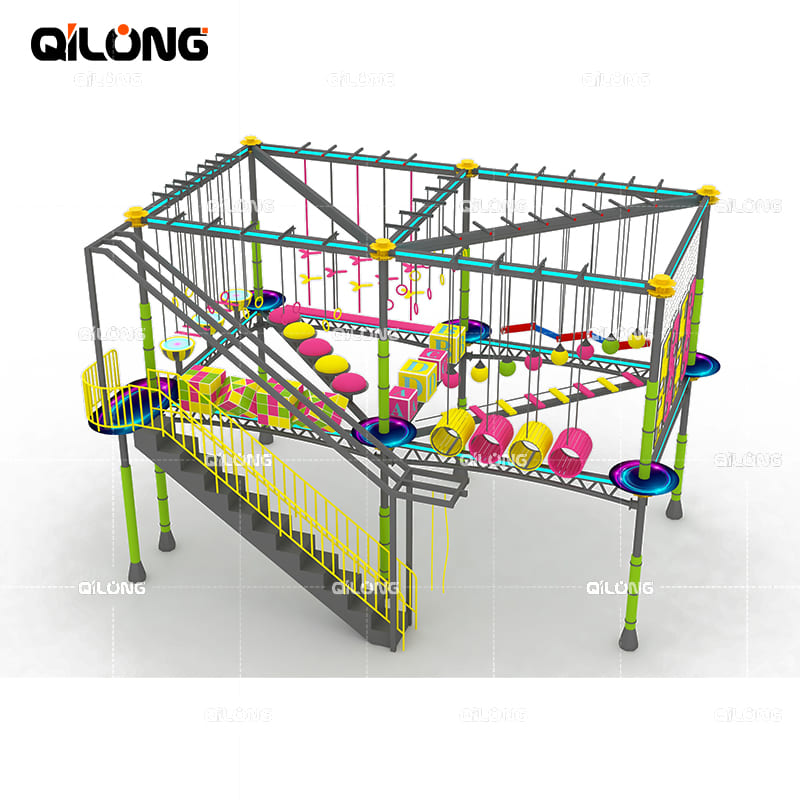 Customized High Quality Indoor Rope Course Playground Equipment For Children Manufacturer