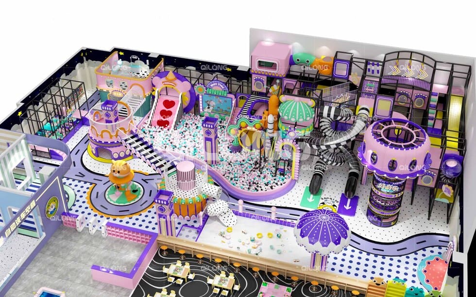 Qilong Amusement** 1500 ㎡ Indoor Playground Project in Xining