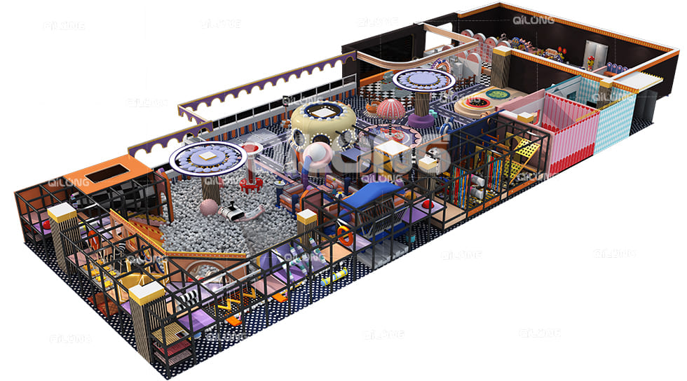 Qilong Amusement**700 ㎡ Indoor Playground in Langfang, Hebei